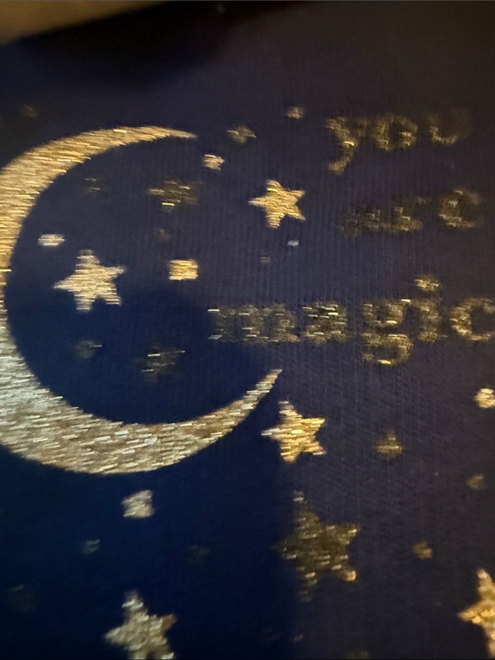 ⭐️ ⭐️ 🌙 You are Magic! Gold Moon & Stars grip socks